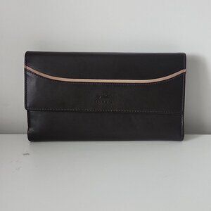 MANCINI | Leather wallet brown tan